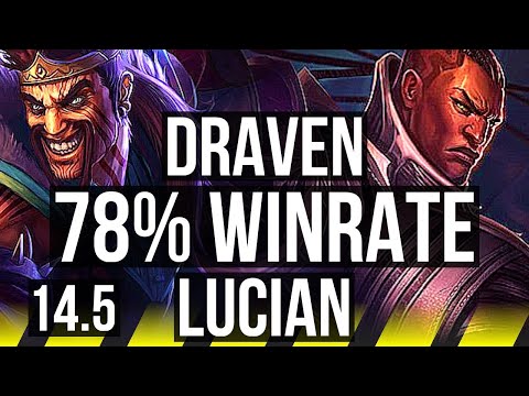 DRAVEN & Rell vs LUCIAN & Qiyana (ADC) | 78% winrate, 13/1/2, Legendary | EUW Master | 14.5