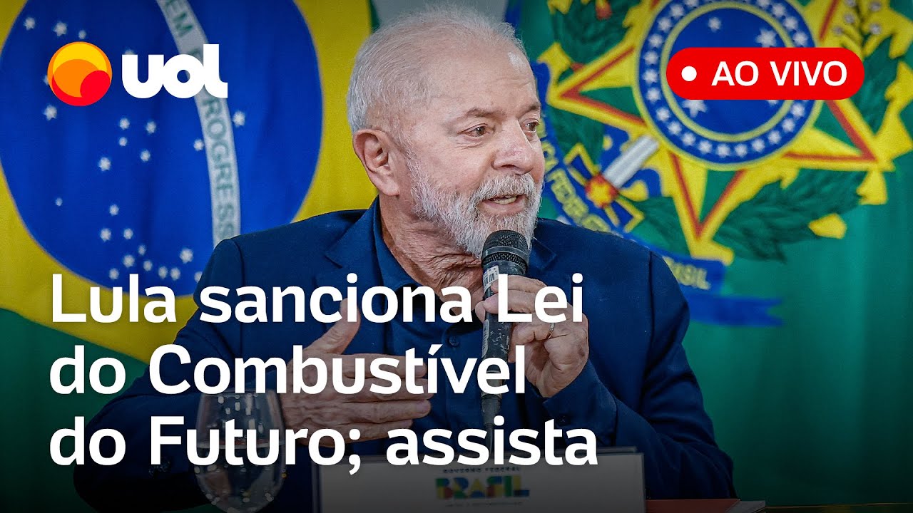 Lula sanciona lei do combustível do futuro que altera a mistura de etanol na gasolina; ao vivo