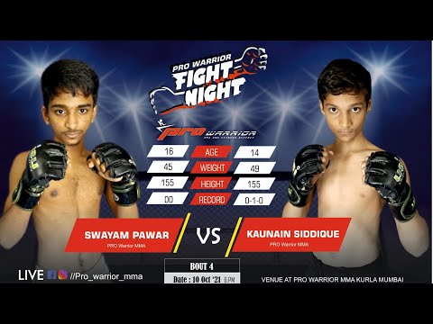 AMATEUR MMA FIGHT Kaunain vs shawem #prowarriorfightnight