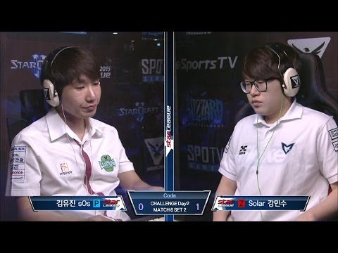 [SBENU SSL 2015] sOs vs Solar RO.24 Day2 Match3 set2 -EsportsTV, Starcraft 2