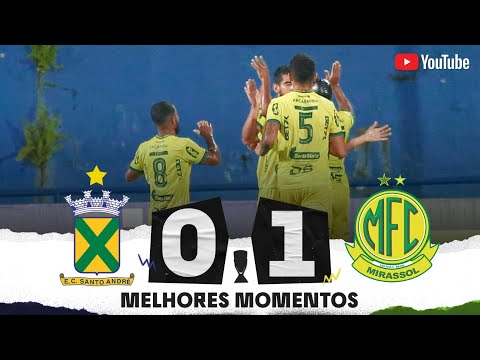 Gols e lances de Santo André x Mirassol