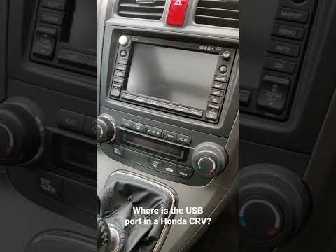 Where is the USB port in a Honda CRV?