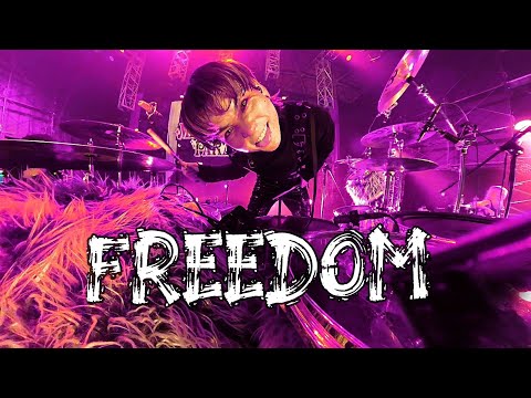 Crossfaith "Freedom" Live Drum Cam