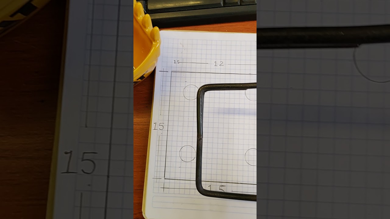 📏Medida de estribo de alambrón castillo 15X15👌#shorts