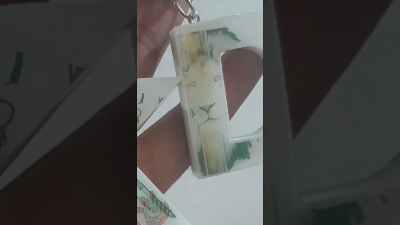 Vídeo de chaveiro de resina inicial do nome leão de Judá ou time futebol