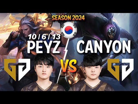 GEN Peyz vs GEN Canyon - Peyz VIEGO vs Canyon JAX Jungle - Patch 14.8 KR Ranked CHALLENGER | lolrec