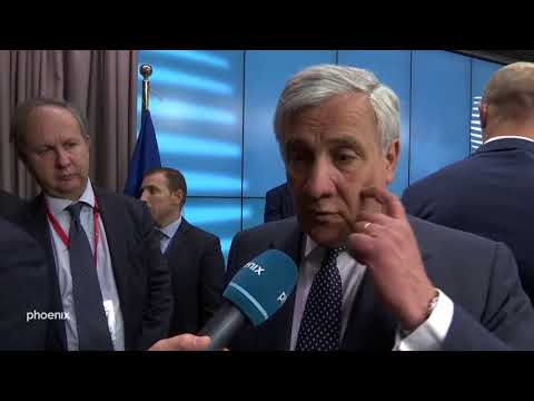 EU-Gipfel in Brüssel - Interview mit EU-Parlamentspräsident Tajani am 28.06.18