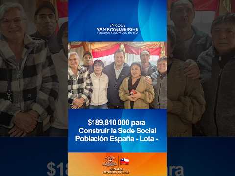 Logro 🎯: $189,810,000 para Construir la Sede Social Población España - Lota 🇨🇱🌟