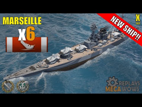 New Ship! Marseille 6 Kills & 244k Damage | World of Warships Gameplay