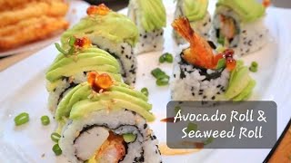 Tasty Avocado Roll & Seaweed Roll | Buffet Style Sushi Rolls | Part 2 Party Finger Foods