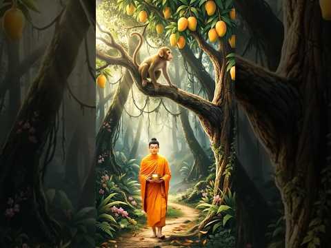 BUDDHA: the monkey’s pure kindness🙏☸️🪷 #buddha #buddhism #spirituality #shorts