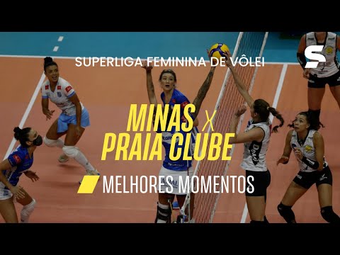 MINAS 2 X 3 PRAIA CLUBE | MELHORES MOMENTOS | SUPERLIGA FEMININA DE VÔLEI 2021/22 | sportv