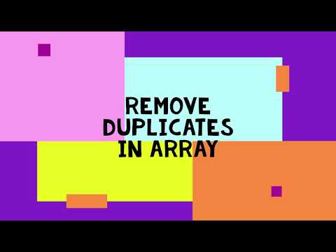 Remove Duplicates In Array Tamil Competitive Programming Python