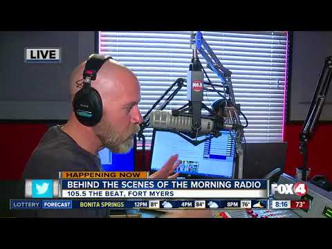 Behind the scenes of radio broadcasts at 105.5 The Beat - 8am