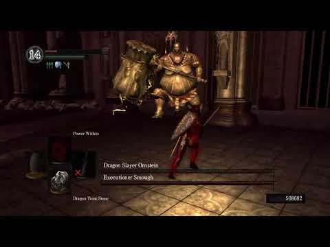 Ornstein and Smough Soul Level 1 Melee Only Killed in 2 Attacks World First