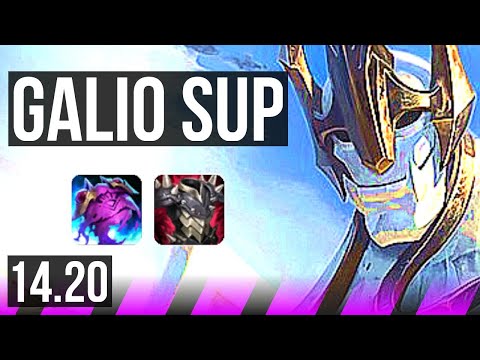 GALIO & Kai'Sa vs TAHM KENCH & Caitlyn (SUP) | 20k DMG, 5/5/27 | KR Diamond | 14.20