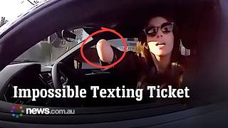 One-armed driver corrects officer after being pulled over for texting