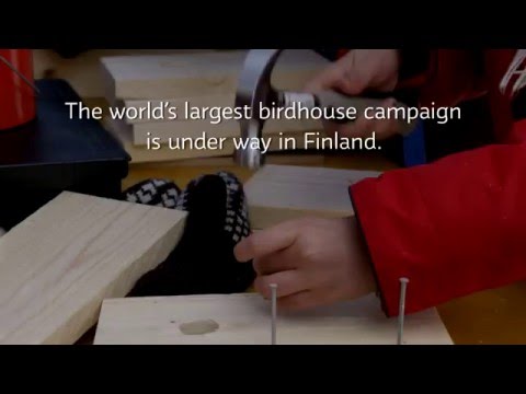 Million Birdhouses Campaing in Finland