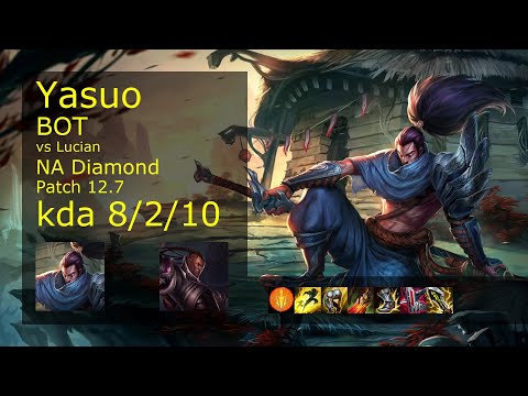 Yasuo Bot & Pyke vs Lucian & Taliyah - NA 8/2/10 Patch 12.7 Gameplay