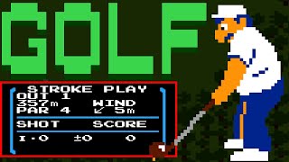 Golf (FC · Famicom) video game | stroke play session for 1 Player🎮