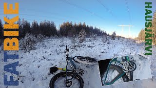 preview picture of video 'Fatbike Ride 5.1.2017 Hausjärvi Finland - Cold weather and chain brakes'