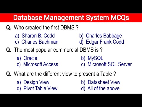 Top 100 Database Management System MCQs