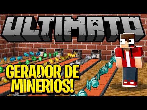 GERADORES DE MINERIOS INFINITOS - Minecraft ULTIMATO #17 -Dlet-