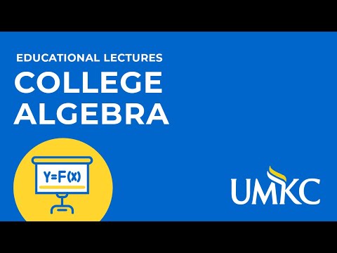 College Algebra - Lecture 4 P2 - Polynomial Expressions