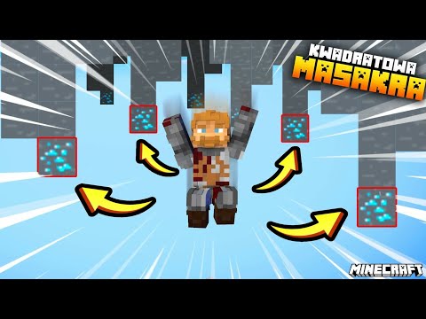 Szukanie diamentów w voidzie 🌌 Kwadratowa Masakra Minecraft