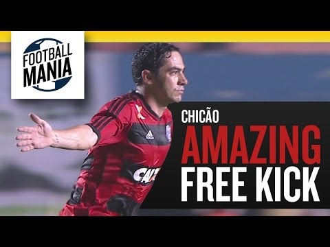 Chicão: Amazing Free-Kick Goal (Flamengo) - Goiás 1 x 2 Flamengo - Copa do Brasil Semifinals - Leg 1