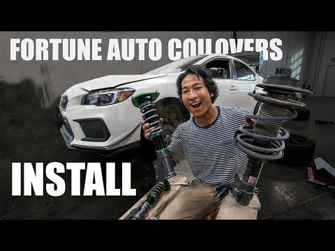 2018 Subaru WRX Fortune Auto Coilovers Install