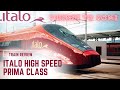 High Speed Italo Train | Prima First Class Review | Florence Firenze - Rome Roma Termini