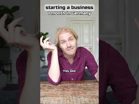 1 day vs 10 years in Germany | starting a Business 👨‍🔧