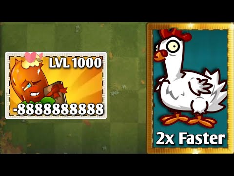300 Chicken Zombies Vs 200 Plants Level 1 || Who Will Win? || Pvz2