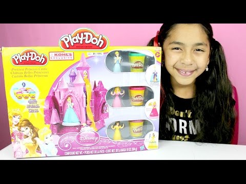Tuesday Play-Doh Disney Princess Castle Belle Cinderella & Aurora|B2cutecupcakes Video