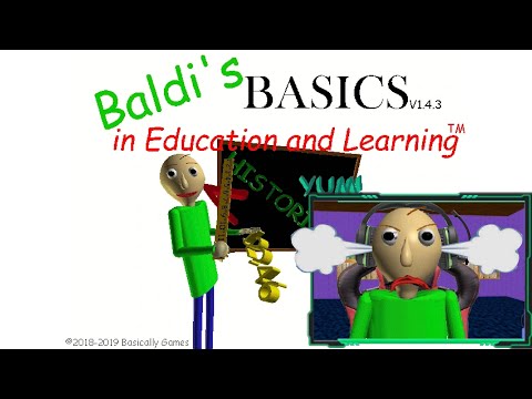Baldi PLAYS his OWN GAME and RAGES!!!!