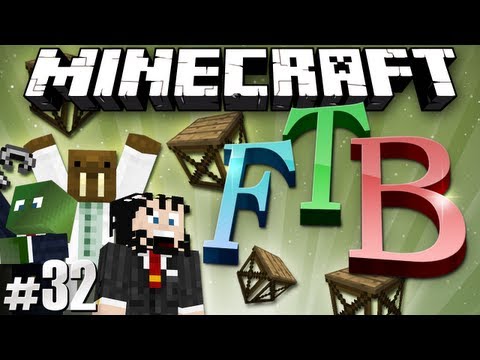 Minecraft Feed The Beast #32 - Wizard Tower & Scaffolds!