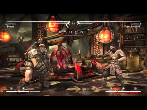 Mortal Kombat X: binraix (Ruthless) vs Dope_Boy1993 (Kenjutsu) - failed teabagging and poking
