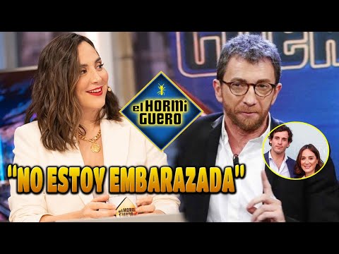 TAMARA FALCÓ ZANJA los RUMORES SOBRE su EMBARAZO "EL HORMIGUERO"