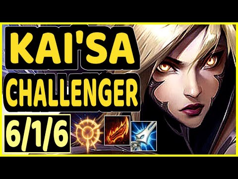 DEáDLY (KAI'SA) - 6/1/6 KDA BOTTOM ADC CHALLENGER GAMEPLAY - EUW
