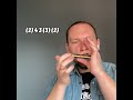 How to play Mannish boy / C Harmonica easy blues lesson #shorts #bluesharmonica #harmonicalessons
