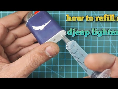 how to refill a djeep lighter very easy