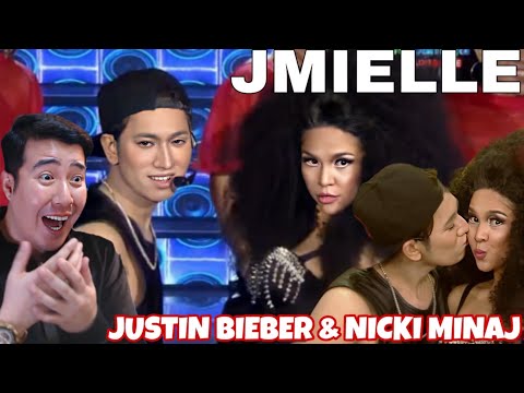 JM Dela Cerna and Marielle Montellano as Justin Bieber Nicki Minaj sings ''Beauty and a Beat''