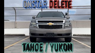 HOW TO: OnStar Delete '15 - '20 Chevrolet Tahoe/Yukon