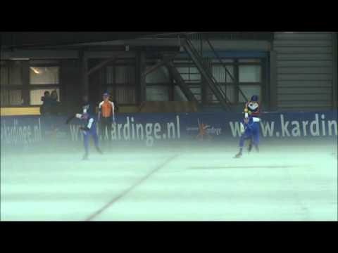 Kevin Kuiper en Jonathan Penninga 100m sprint YVG Interclub Kardinge 7-11-2015