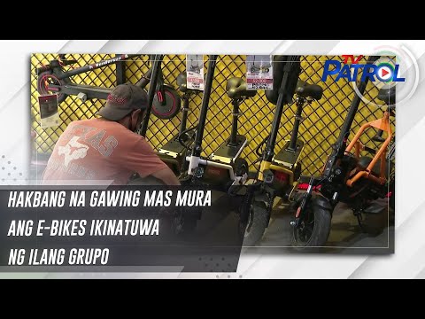Hakbang na gawing mas mura ang e-bikes ikinatuwa ng ilang grupo TV Patrol