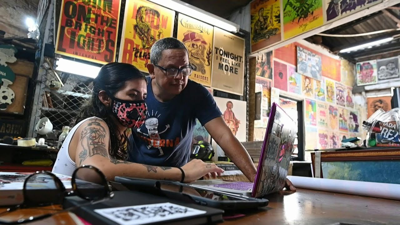 Urban artists revive traditional printing house in Colombia | AFP