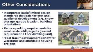 Town of Silverton Land Use Code Session 4: Housing