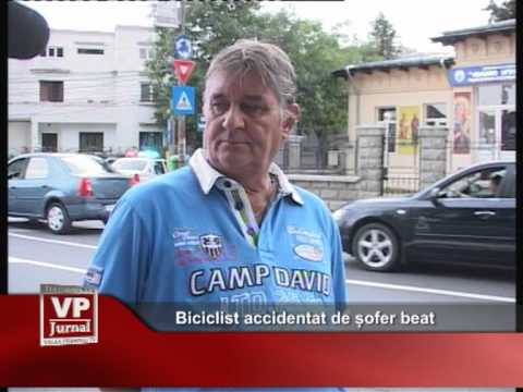 Biciclist accidentat de șofer beat