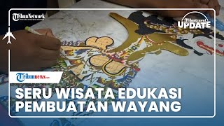 Wisata Edukasi di Solo, IKM Sanggar Wayang Gogon Surakarta Fasilitasi Pengunjung Membuat karya Seni
